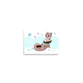 A product mockup of a 5x7" print against a white background. The print features Pearl the Coral Dragon.